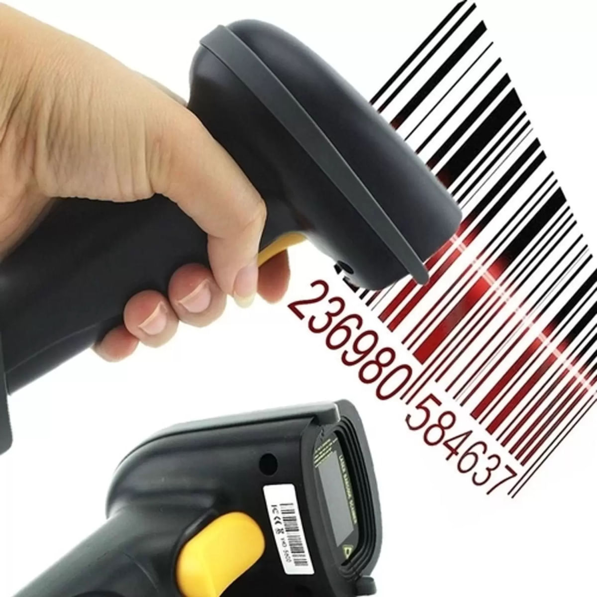 Leitor Código De Barras Com Fio Bar Code Scanner