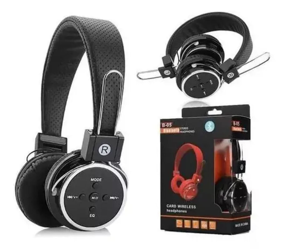 Fone De Ouvido Headphone Bluetooth Radio Fm Usb B-05