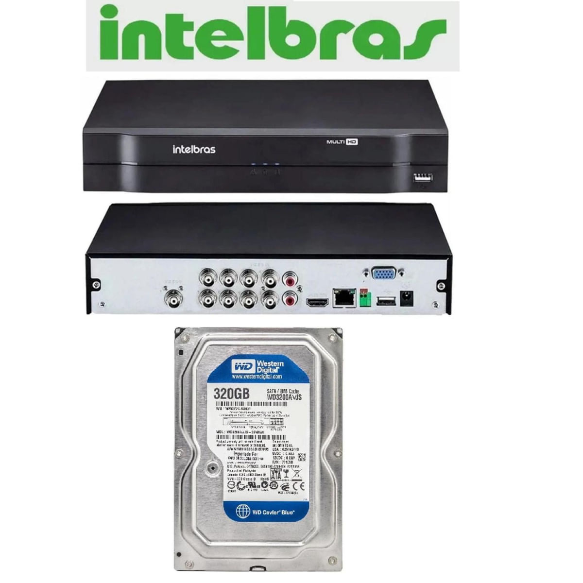 Dvr Intelbras 8ch Mhdx Multi Hd 5x1 Cloud P2p c/hd