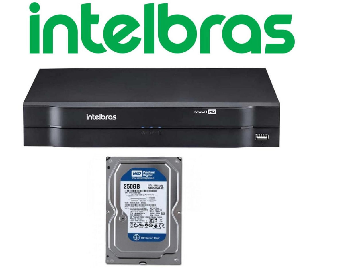 Dvr Intelbras 4ch Mhdx Cloud Hdcvi Multi Hd C/hd Incluso