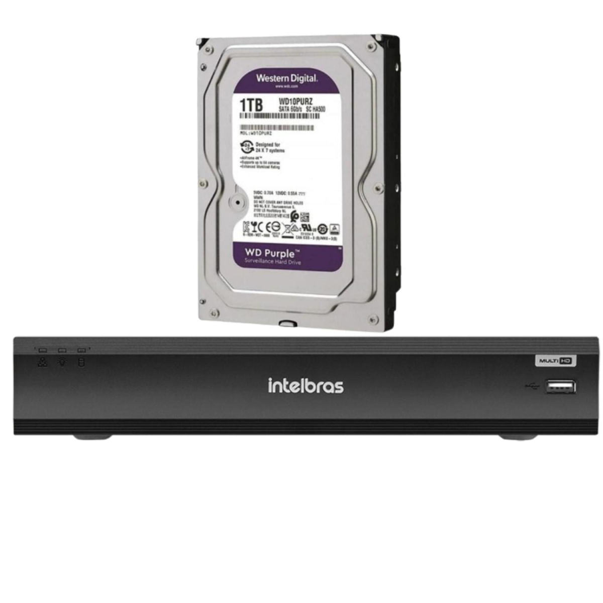 Dvr Multi Hd Intelbras IMhdx 3004 C/HD 1TB Purple