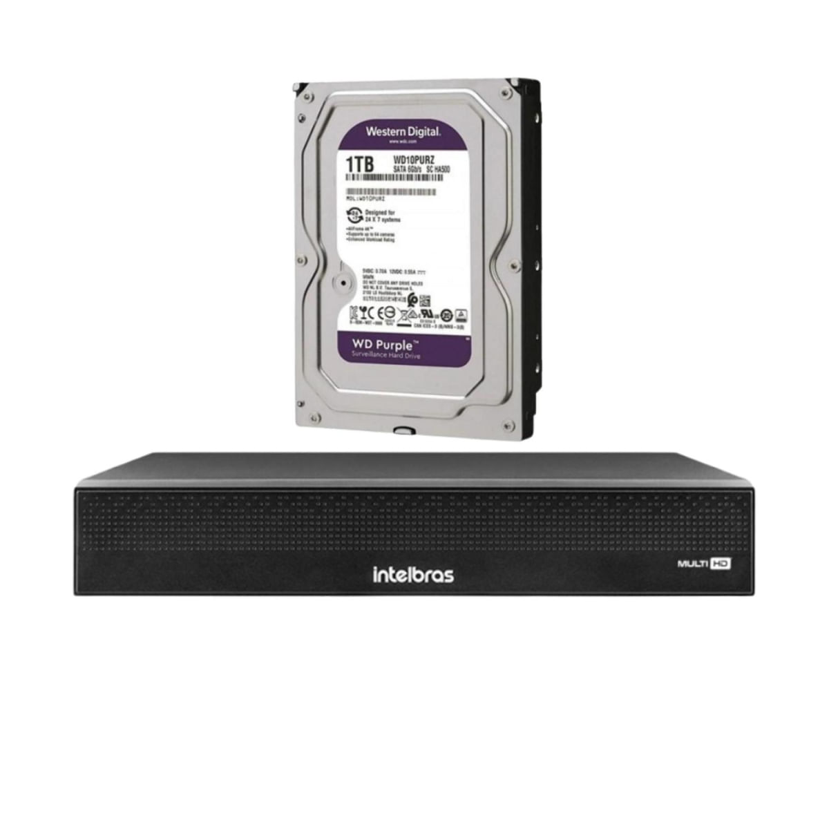 Dvr 8Ch Mhdx 1008-C Multi Hd Intelbras C/HD 1TB purple