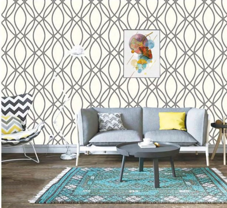 Papel de Parede Geometric Rosácea MG881304R Tam. 10m² Papel de Parede Geometric Rosácea MG881304R