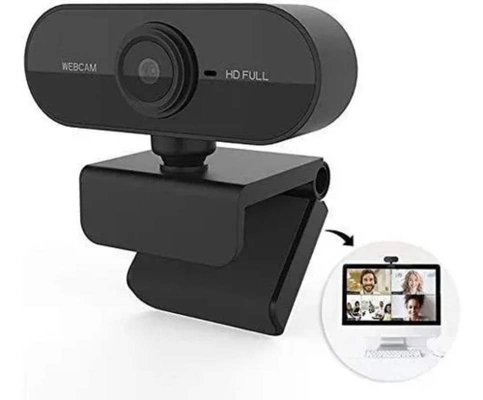 Full Hd 1080 Webcam Usb Mini Câmera De Visão 360º Microfone