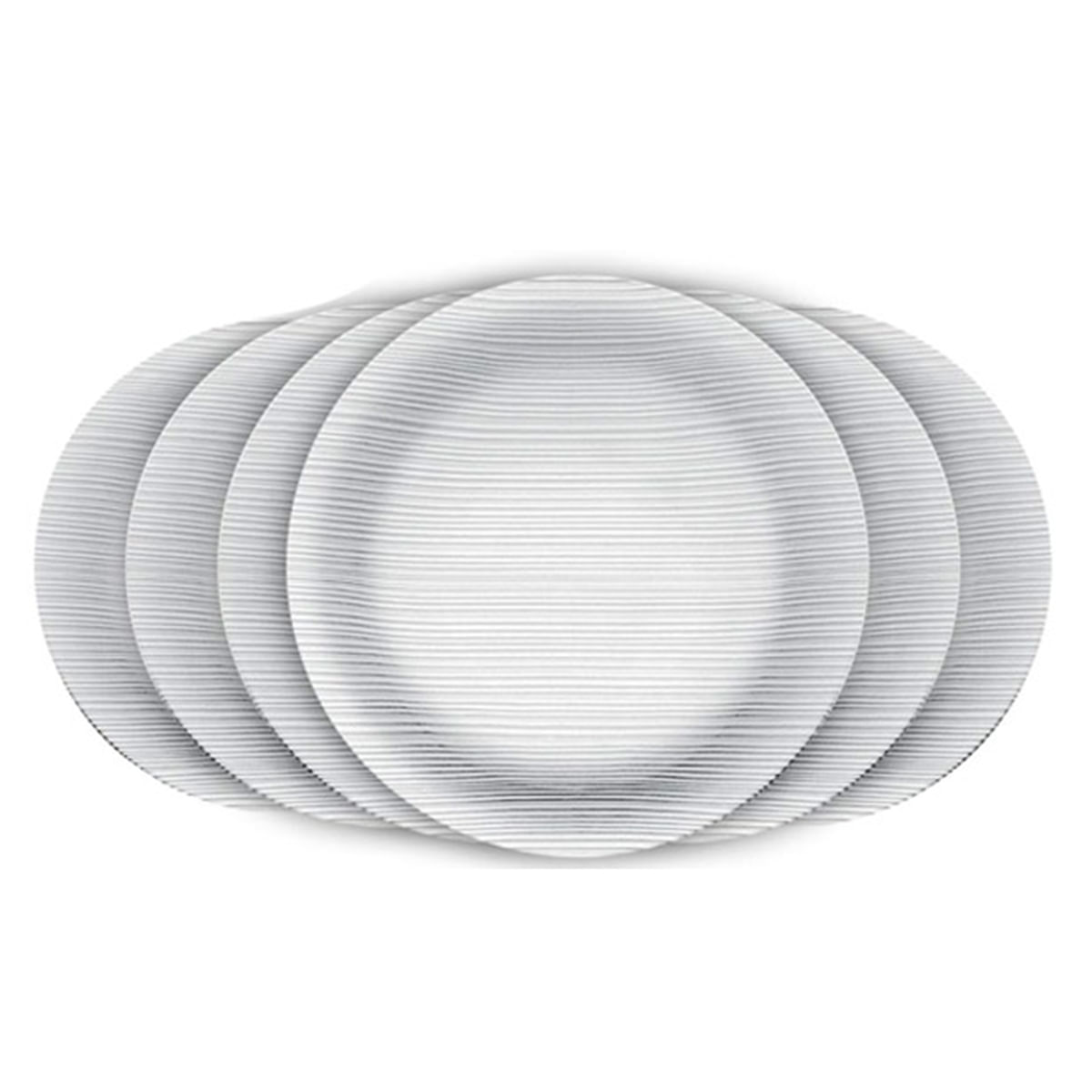 Prato Raso Vidro Duralex 23cm Diamante 6 Unidades - Nadir