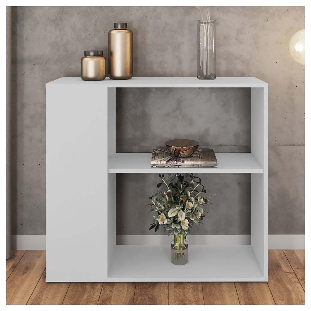 Aparador Buffet Decorativo 1 Prateleira Opala Branco Caemmun