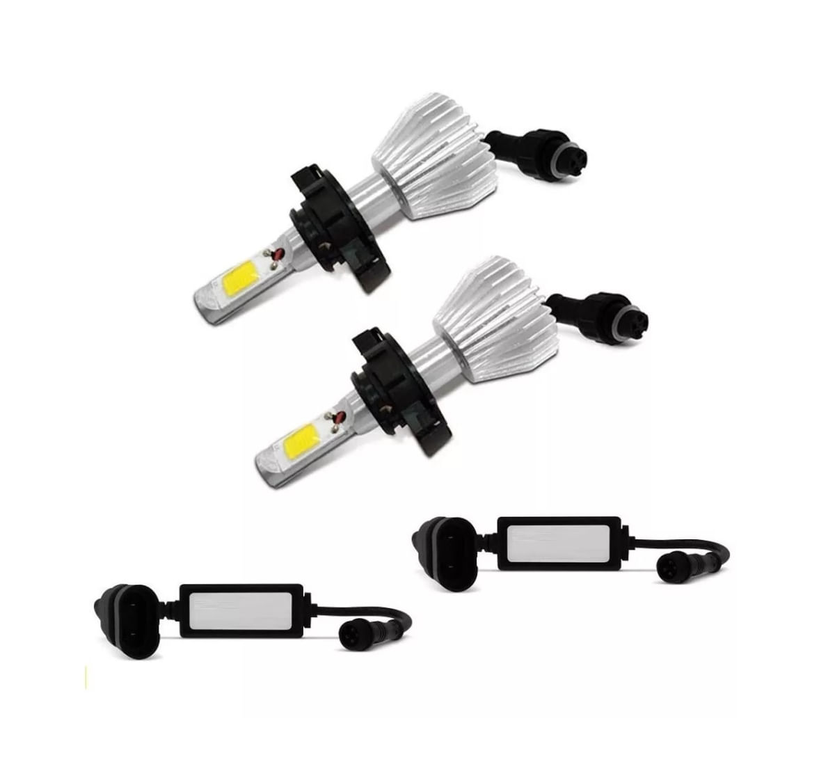 Kit Lâmpadas Super Led H16 6000k Branca