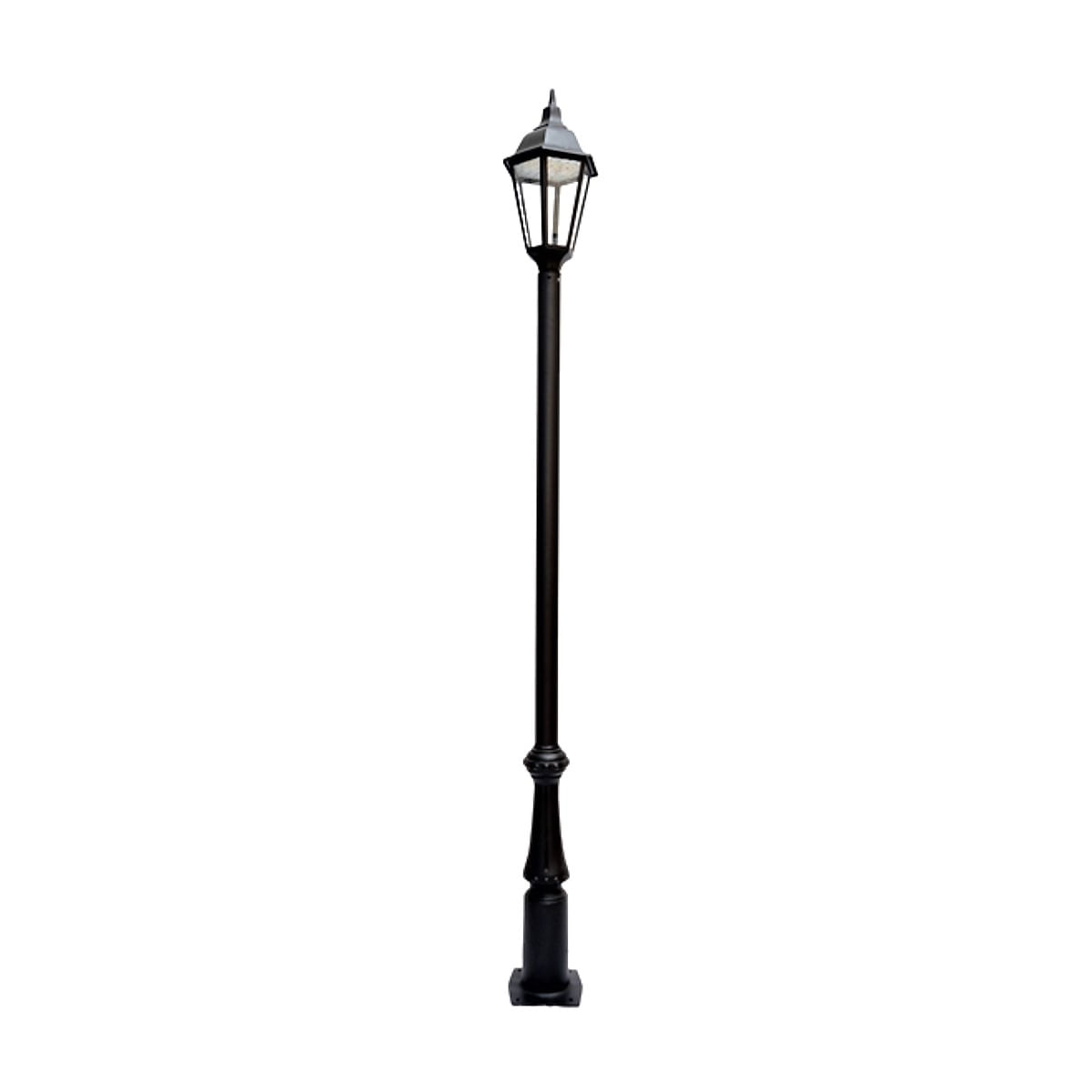 Poste Vitória Jardim Luminária Italiana Led Alumínio 336cm