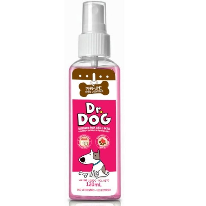 Perfume cães gatos sempre cheirosinho Dr. Dog alta fixação hipoalergênico