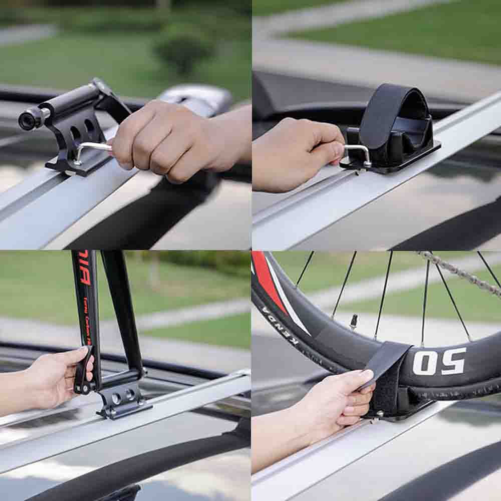 Transbike Rack de Aluminio Suporte Teto Bicicleta Fixo Garfo