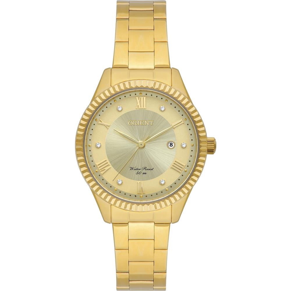 Relógio Orient Feminino Ref:Fgss1254 C3kx Casual Dourado