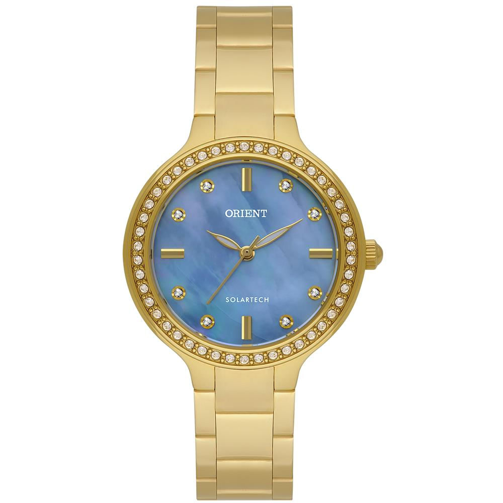 Relógio Orient Feminino Ref:Fgss0229 A1kx Casual Solar Dourado