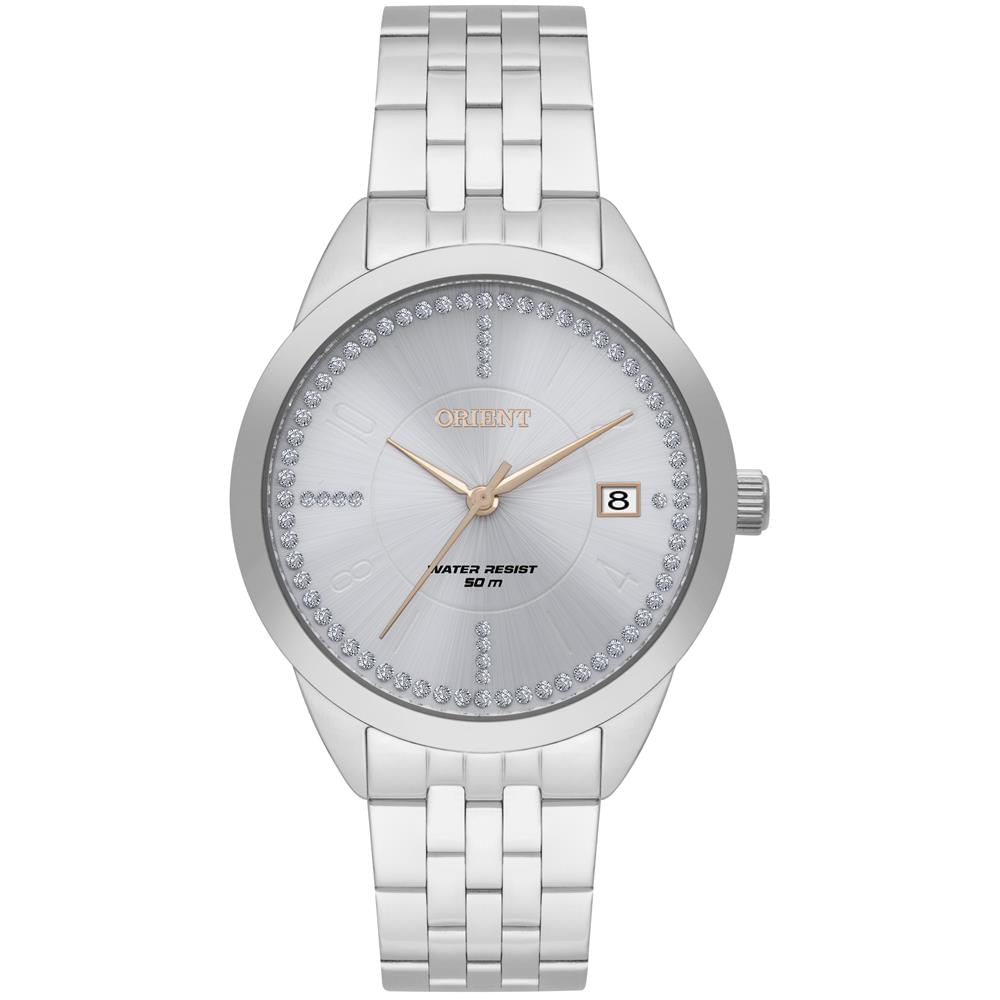 Relógio Orient Feminino Ref:Fbss1200 S2sx Casual Prateado