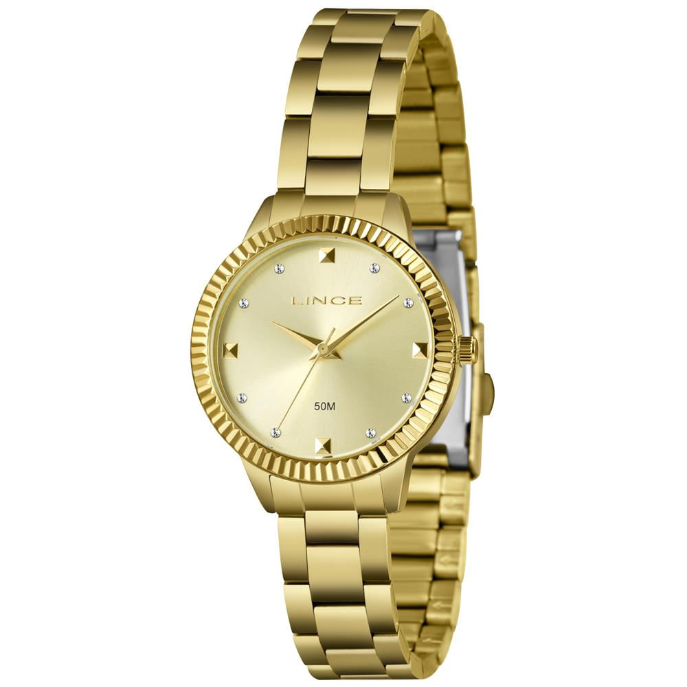 Relógio Lince Feminino Ref:Lrg4814l34 C1kx Fashion Dourado