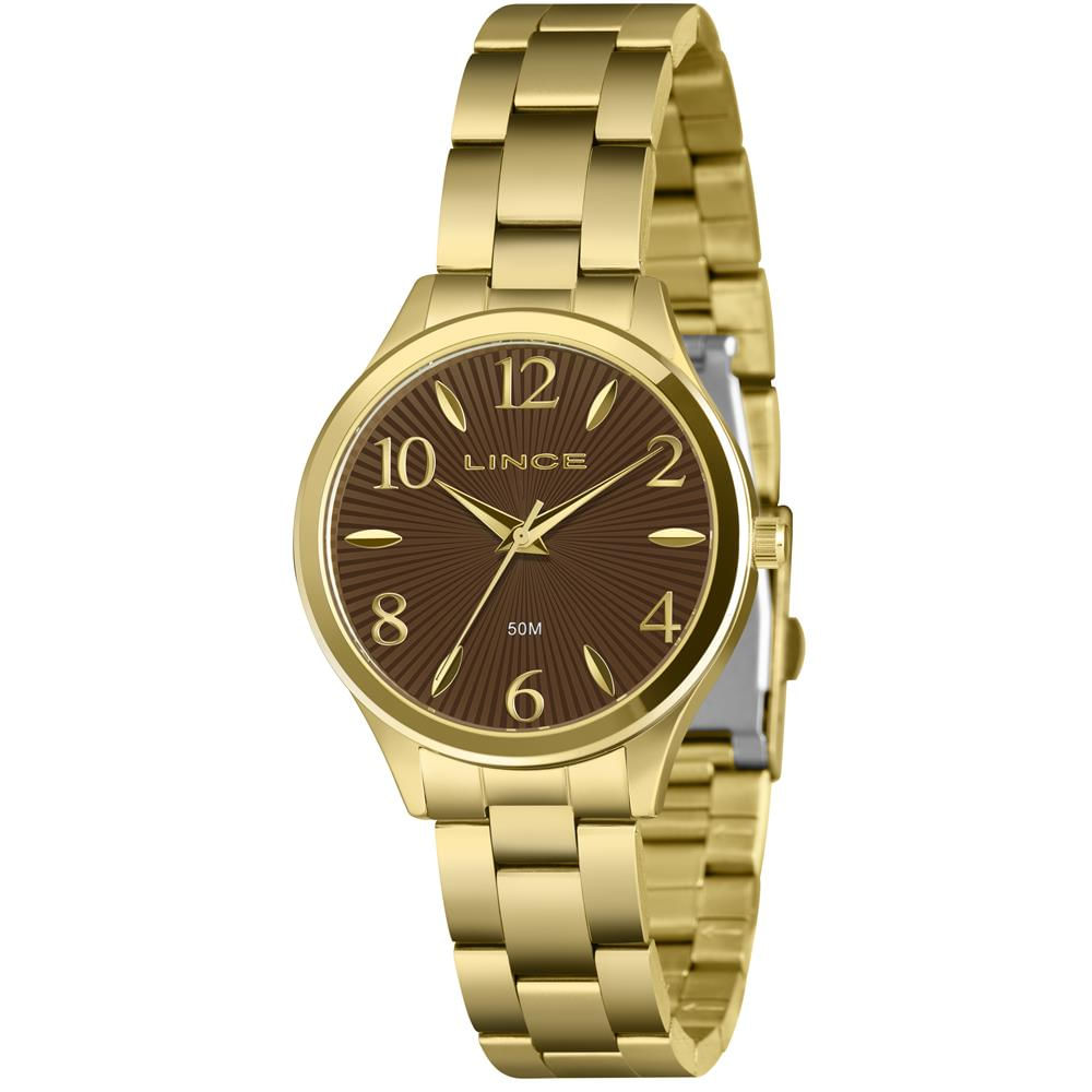 Relógio Lince Feminino Ref:Lrg4813l36 N2kx Casual Dourado