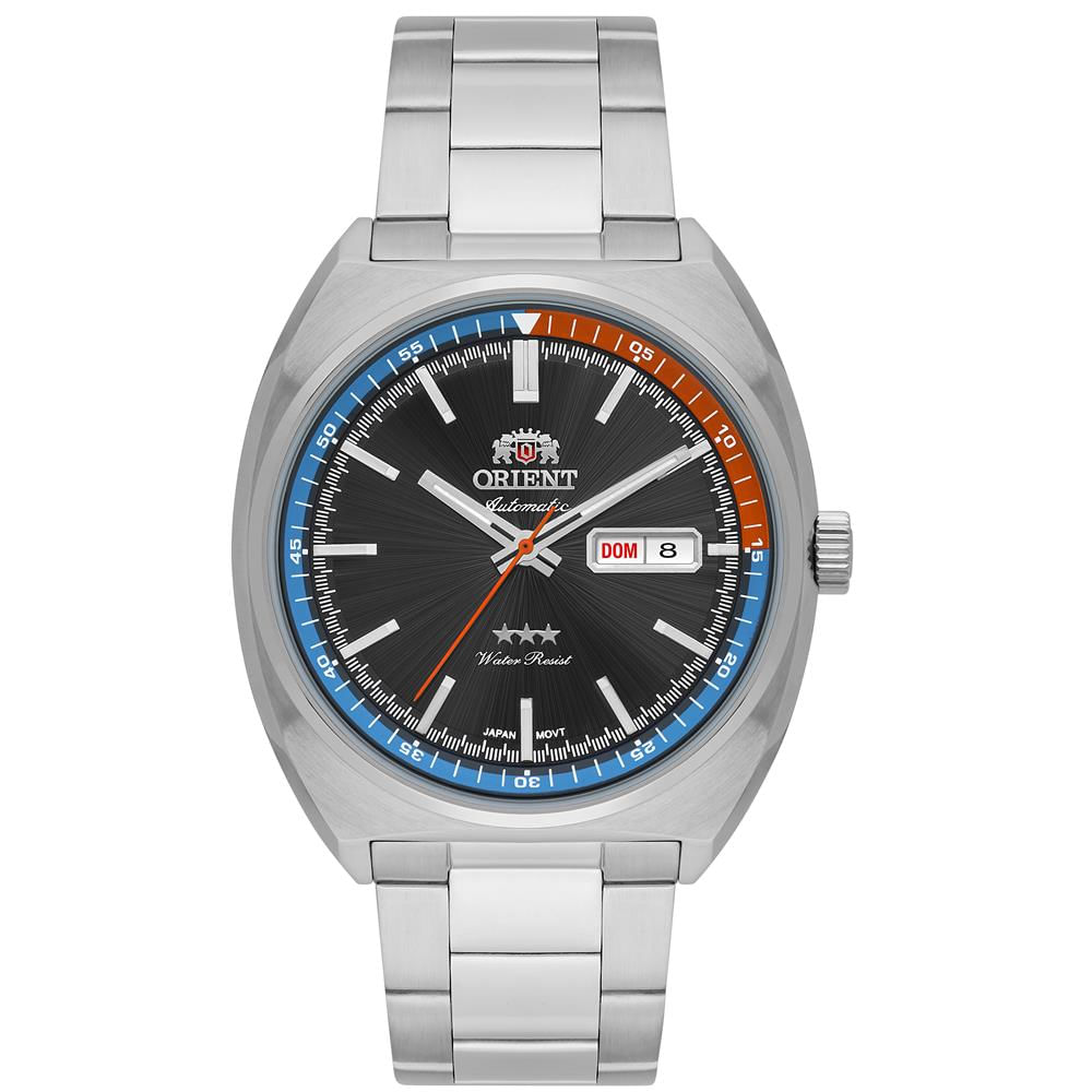 Relógio Orient Masculino Ref:F49ss032 P1sx Automático Prateado