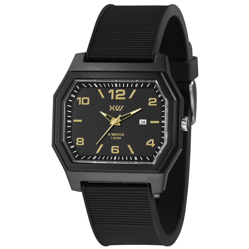 Relógio X-Watch Masculino Ref:Xgpp1021 P2px Esportivo Retangular Analógico