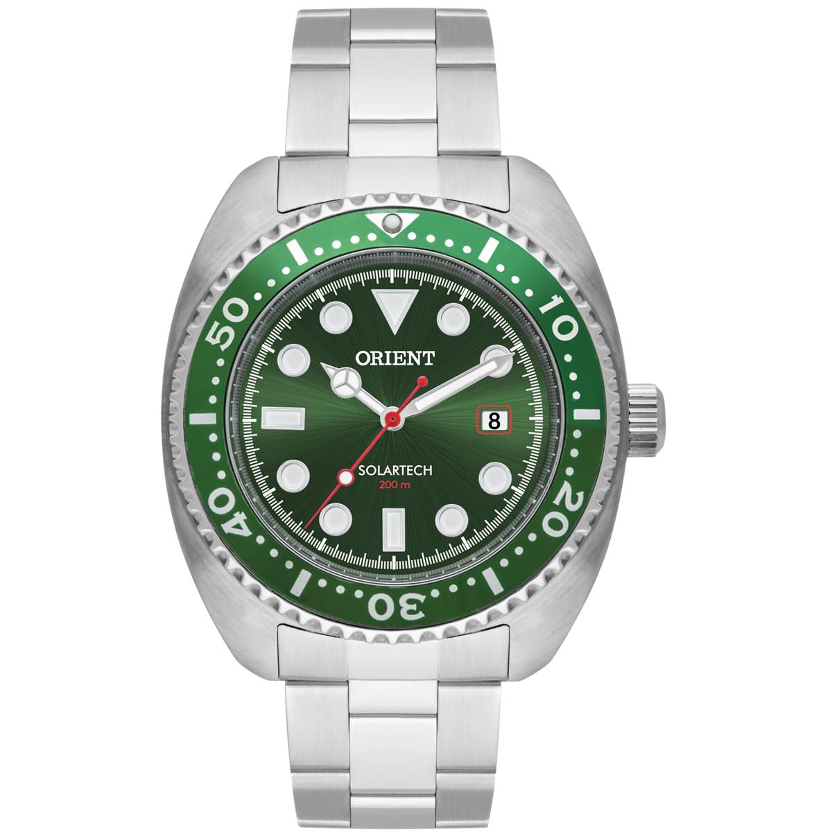 Relógio Orient Masculino Ref:Mbss1445 E1sx Solar Diver Prateado