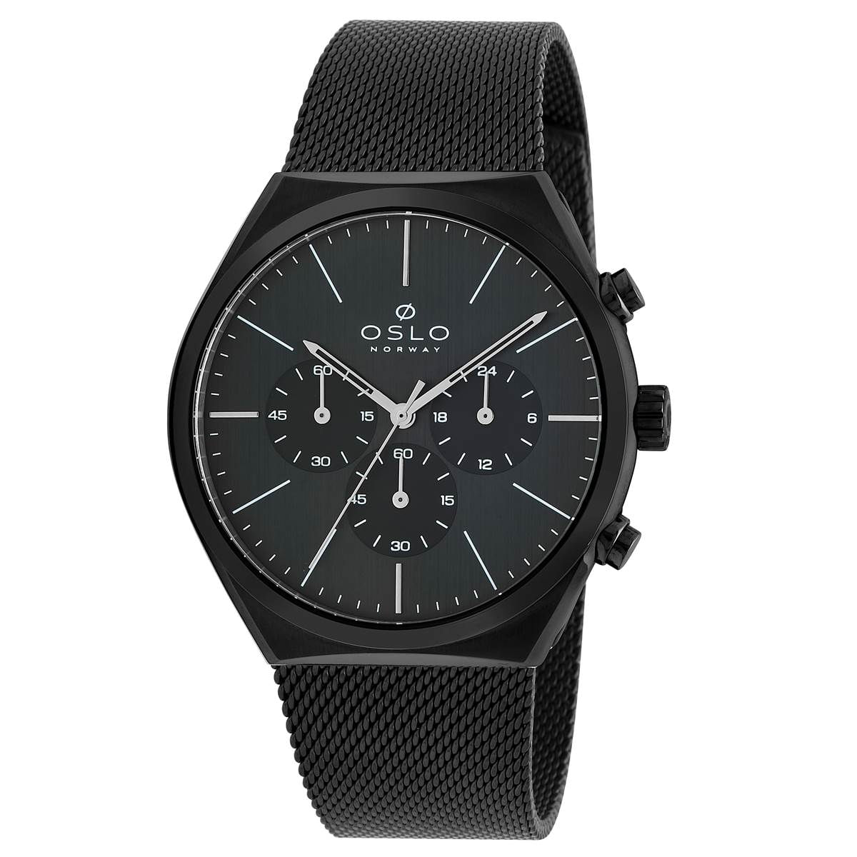 Relógio Oslo Masculino Ref:Ompsscvd0003 P1px Slim Cronógrafo Black