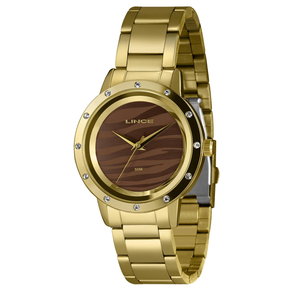 Relógio Lince Feminino Ref:Lrg4731l42 Nxkx Casual Dourado