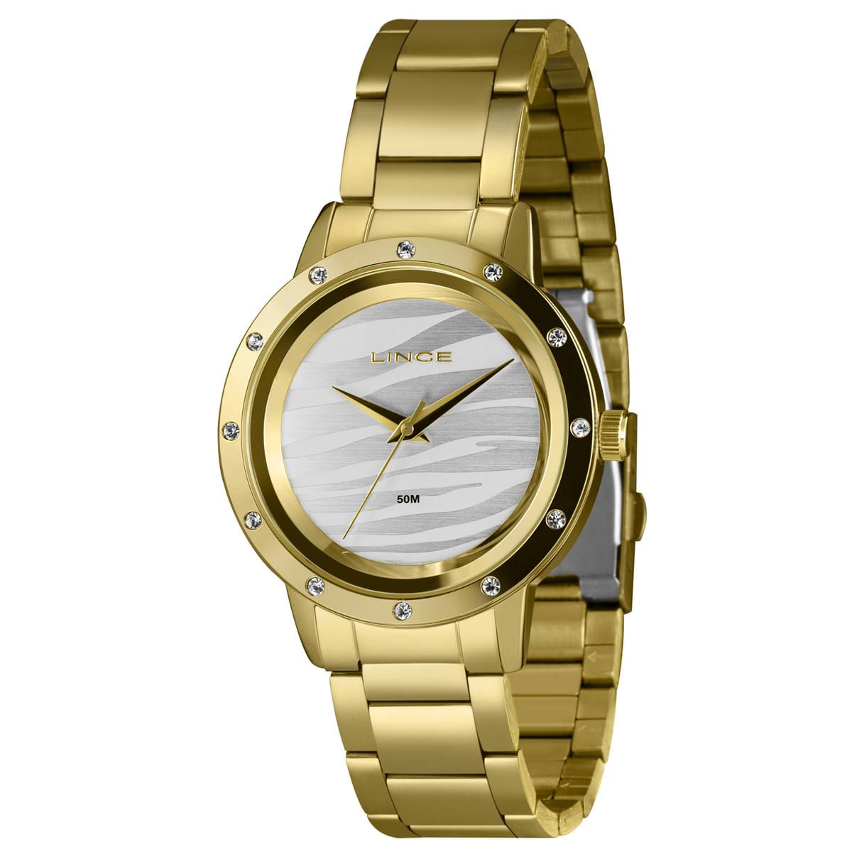 Relógio Lince Feminino Ref:Lrg4731l42 Sxkx Casual Dourado