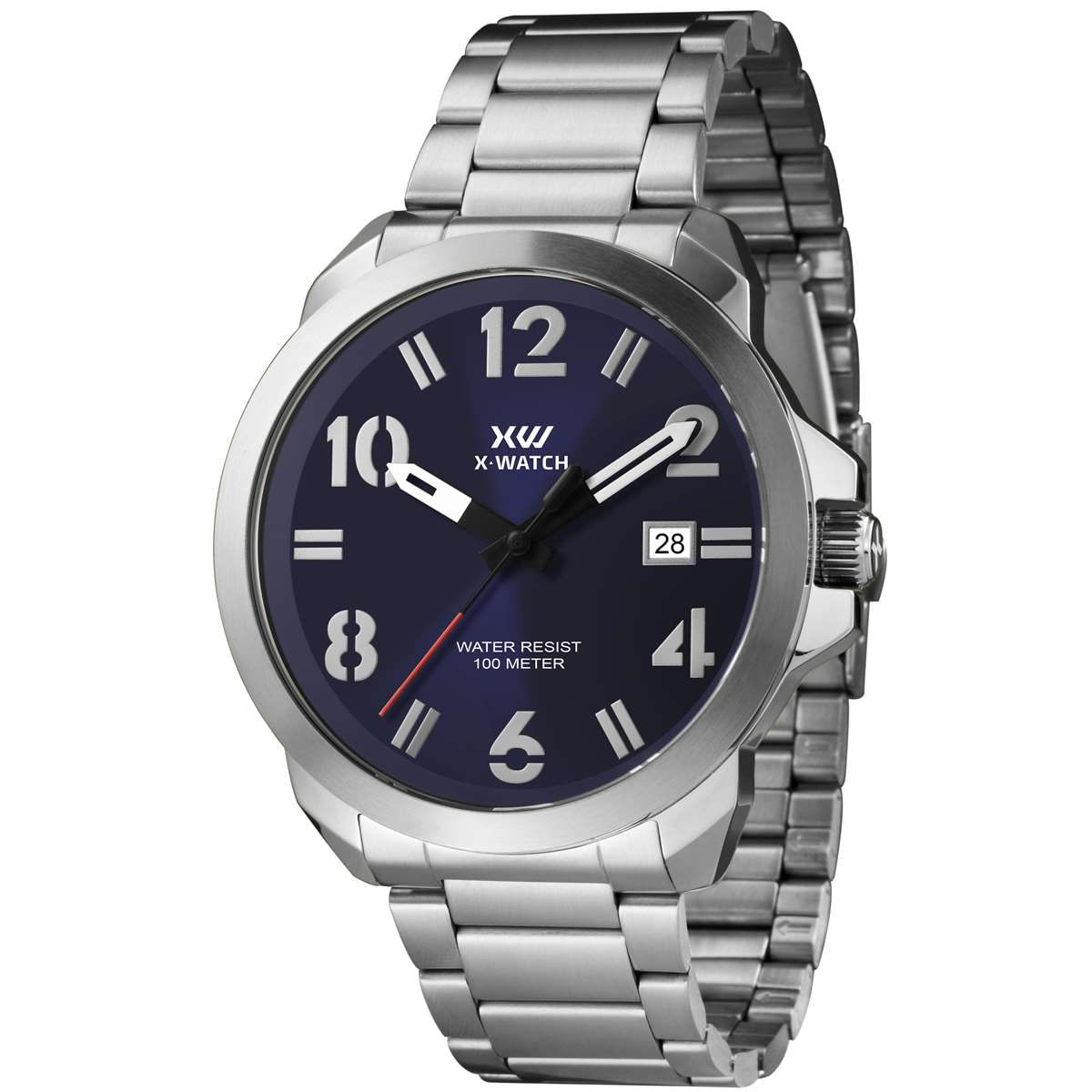 Relógio X-Watch Masculino Ref:Xmss1055 D2sx Esportivo Prateado