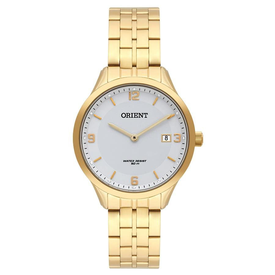 Relógio Orient Feminino Ref:Fgss1169 B2kx Casual Dourado