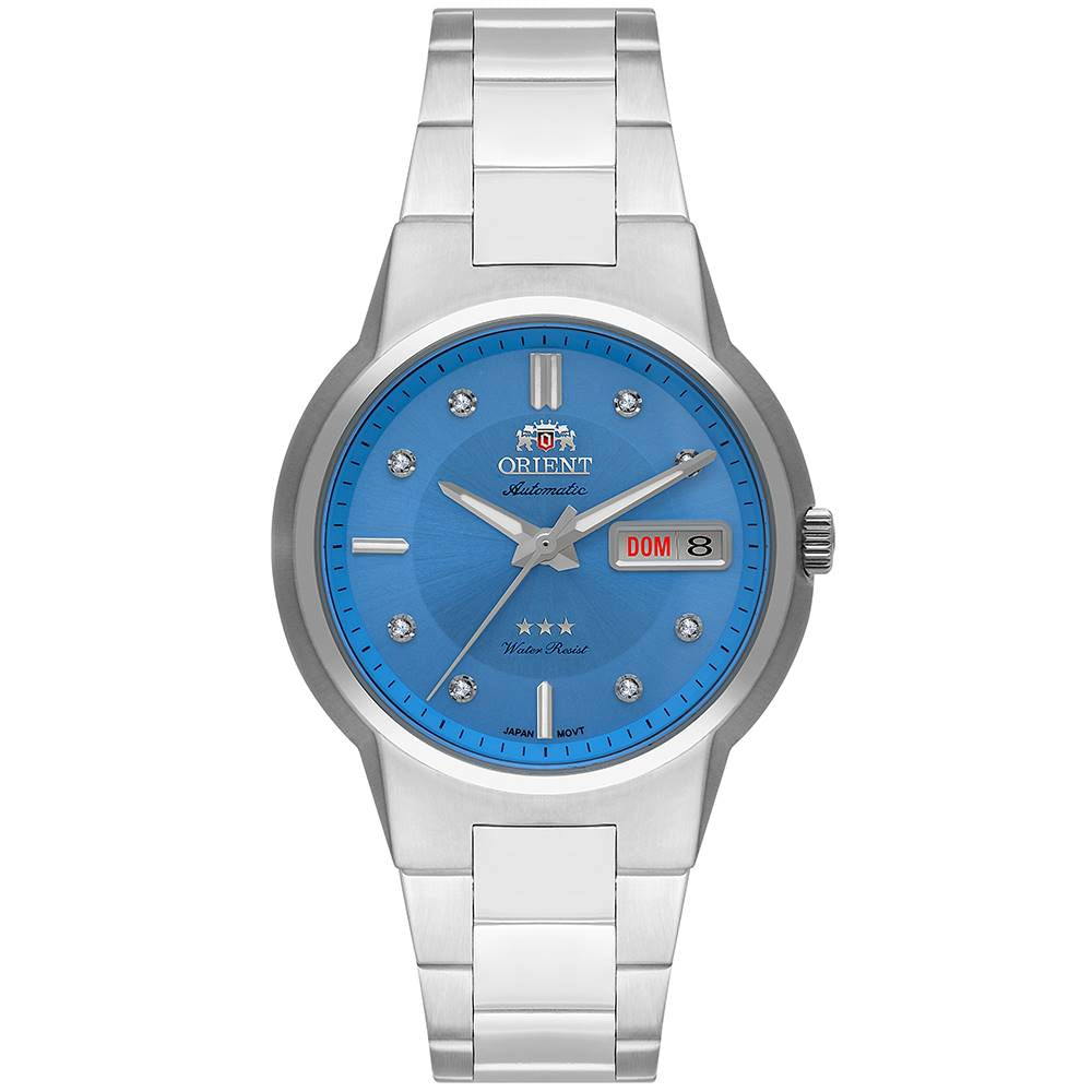 Relógio Orient Feminino Ref:F49ss024l A1sx Prateado Automático
