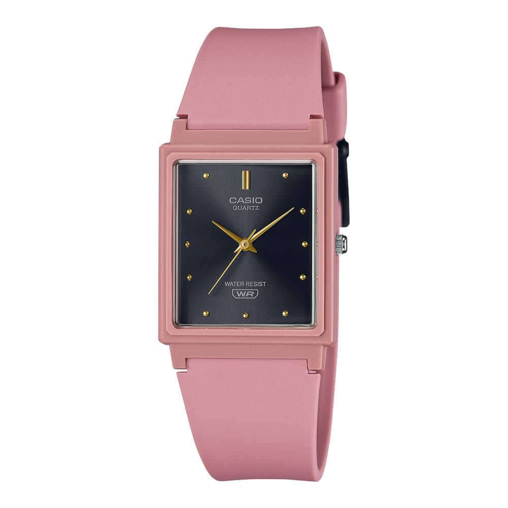 Relógio Casio Feminino Ref:Mq-38uc-4adf Analógico Retangular Bege