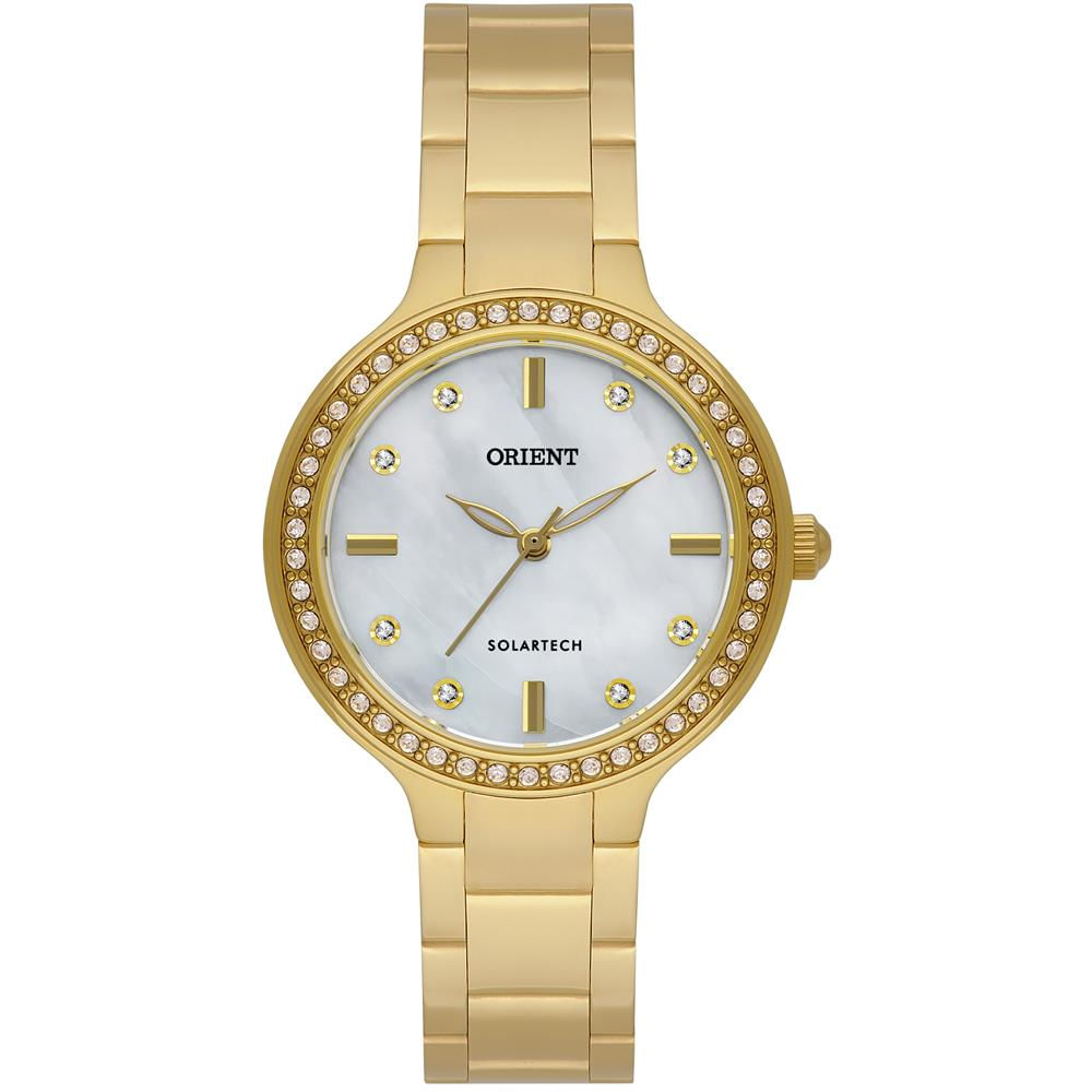 Relógio Orient Feminino Ref:Fgss0229 B1kx Casual Solar Dourado