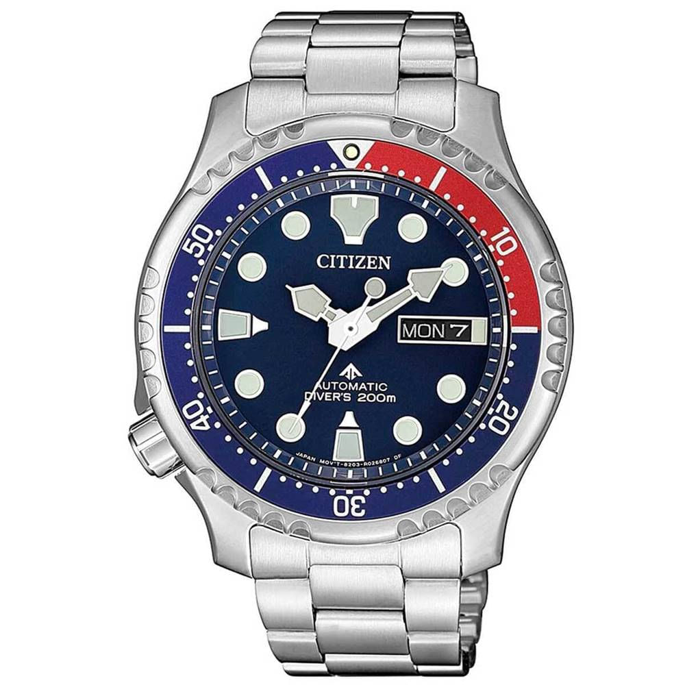 Relógio Citizen Masculino Ref:Tz31696f Automático Prateado Divers Promaster