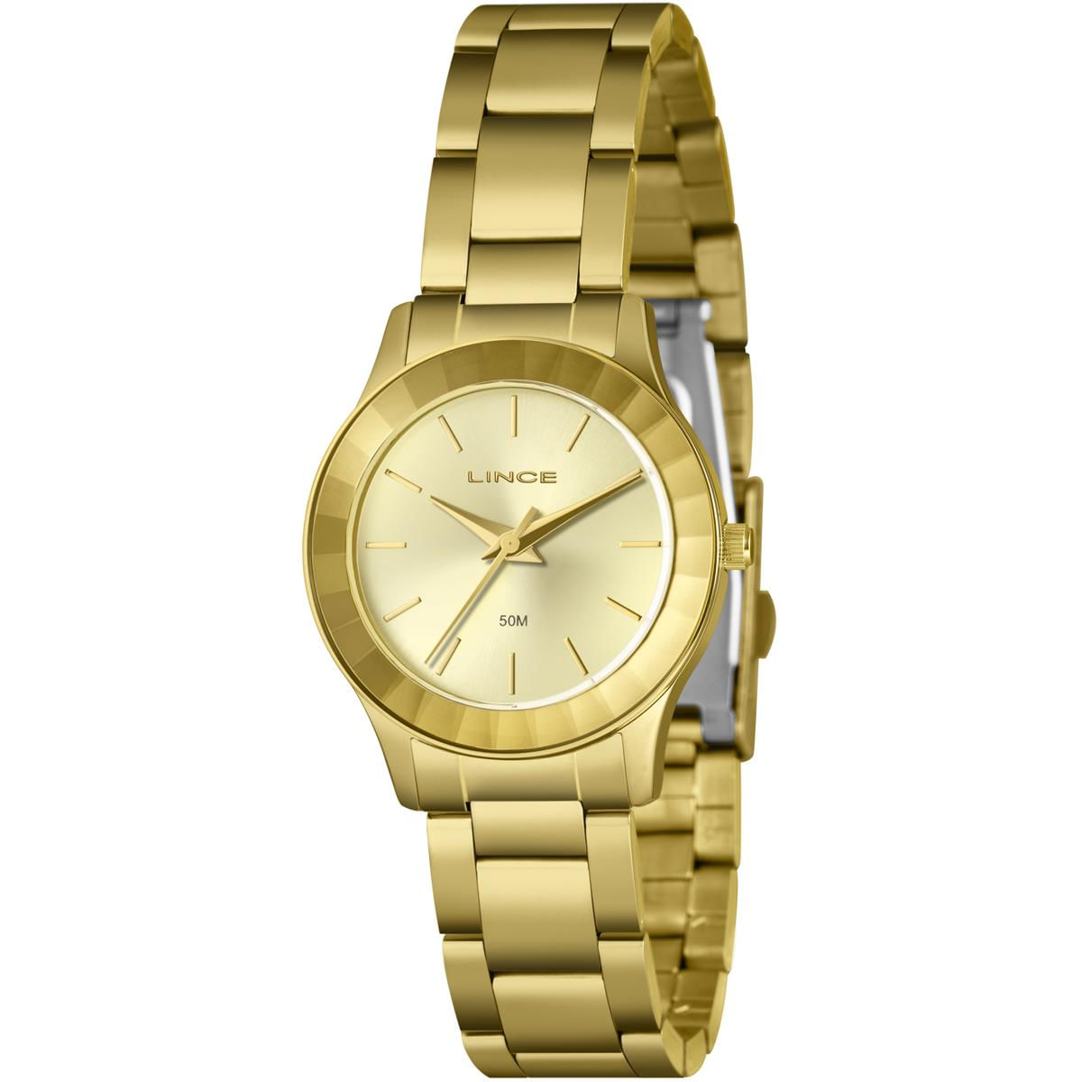 Relógio Lince Feminino Ref:Lrg4775l32 C1kx Casual Dourado