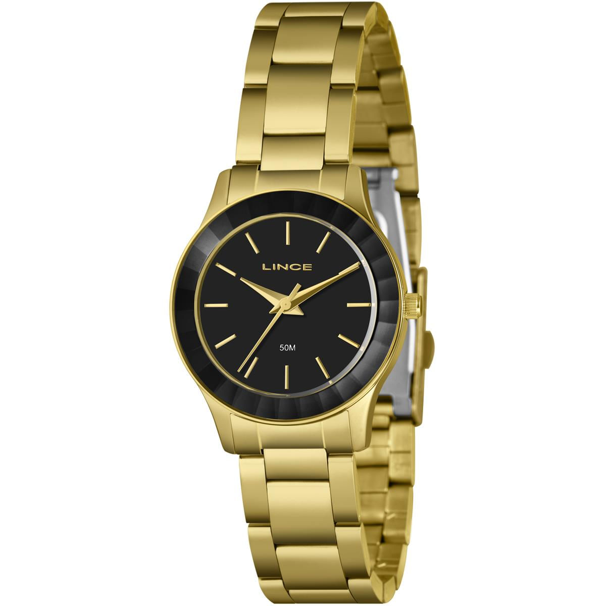 Relógio Lince Feminino Ref:Lrg4776l32 P1kx Casual Dourado