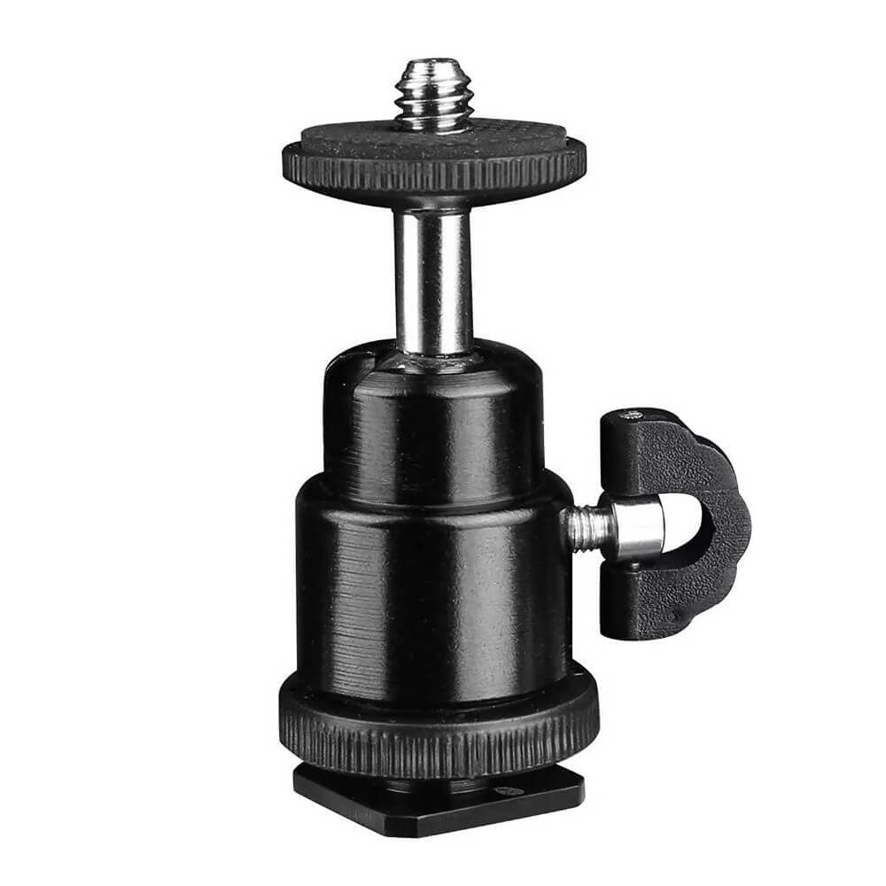 Adaptador Giratório Ball Head com Encaixe Sapata e 1/4 Polegadas