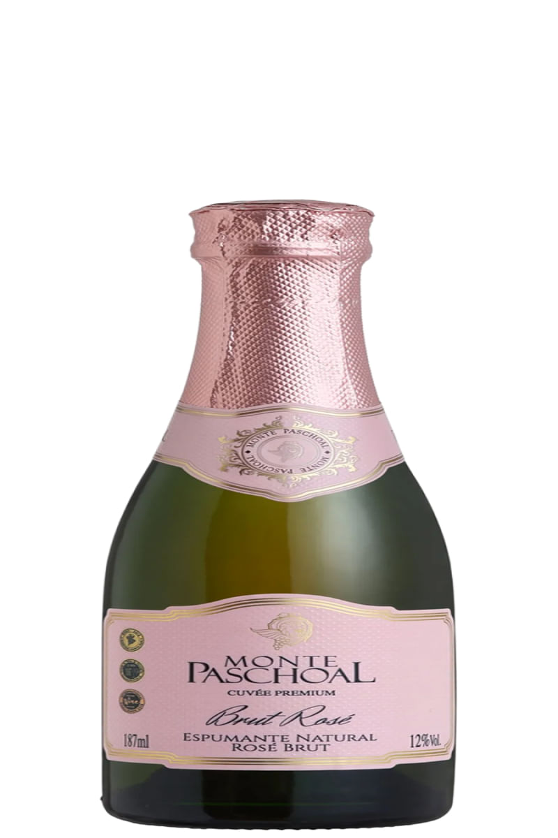 Espumante Brut Rosé Cuvée Premium Monte Paschoal 187ml