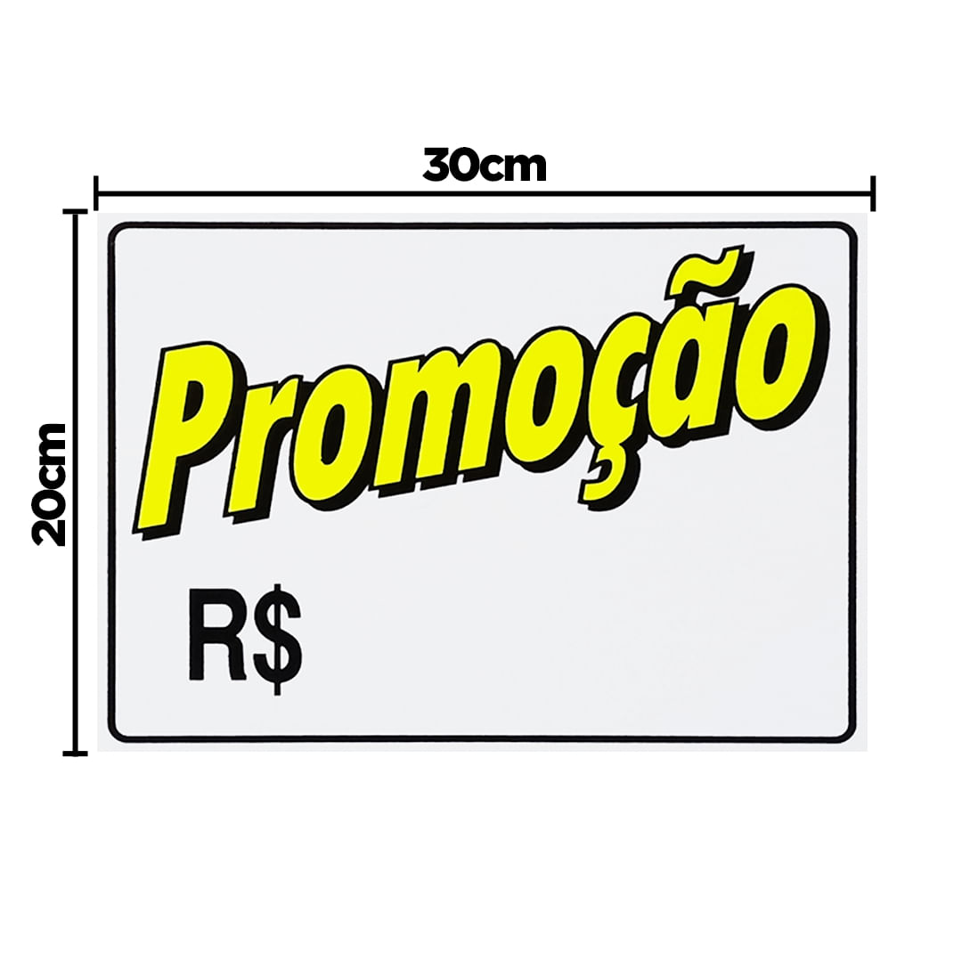 Placa De Sinalização Promoção 30x20 Acesso - P-20 F9e