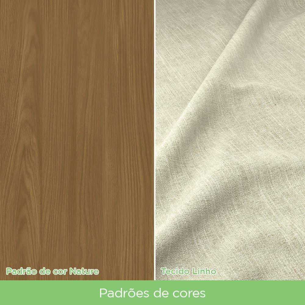 Conjunto Sala De Jantar Tampo Mdf Com Vidro 160cm 6 Cadeiras