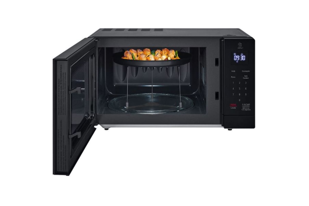 MICROONDAS LG GRILL NEO CHEF LIMPA FÁCIL PRETO 30 LITROS 220V MG3035DS