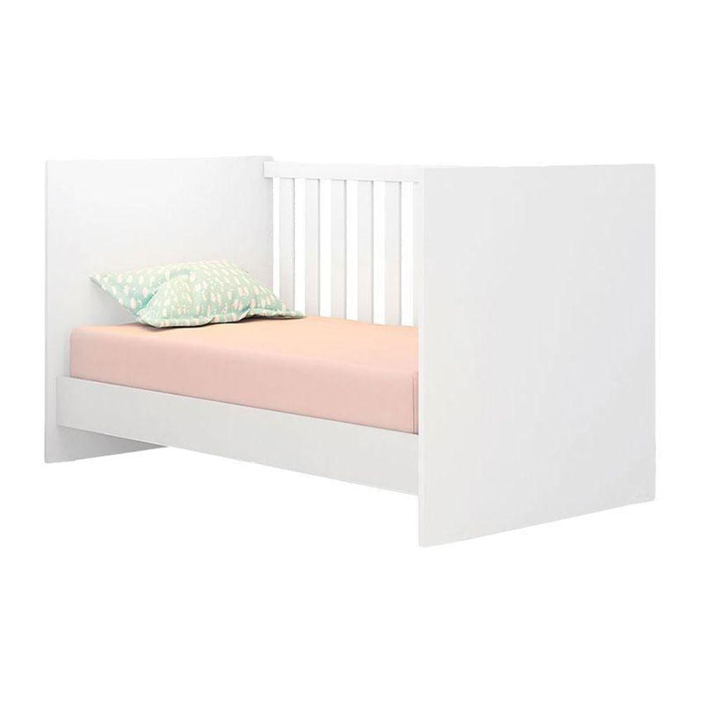 Quarto De Bebê Ternura Baby 6 Portas Com Cômoda Gaveteiro Branco Brilho - Incorplac