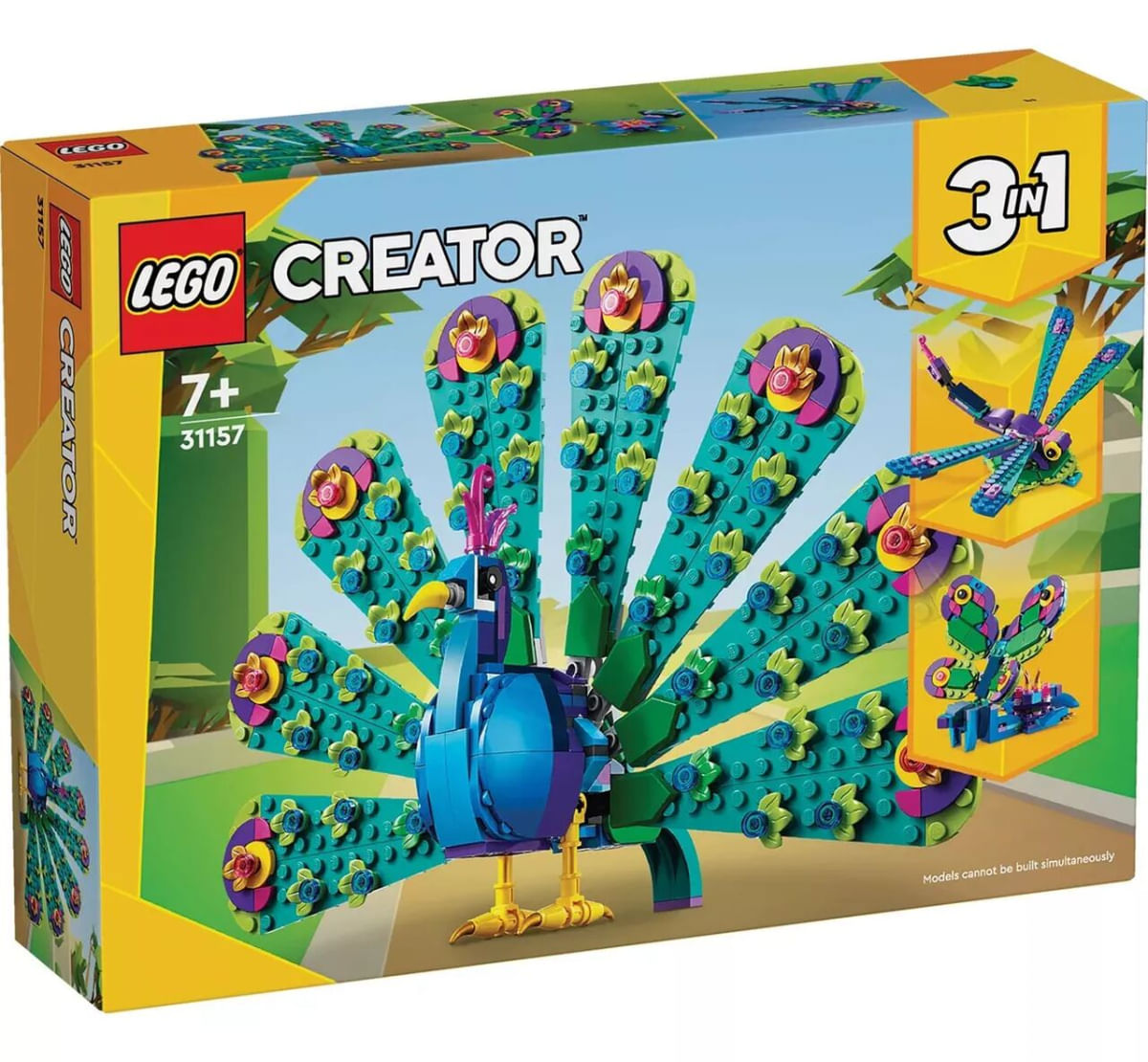 Lego Creator 3 em 1 Pavão Exótico 355 pcs - 31157