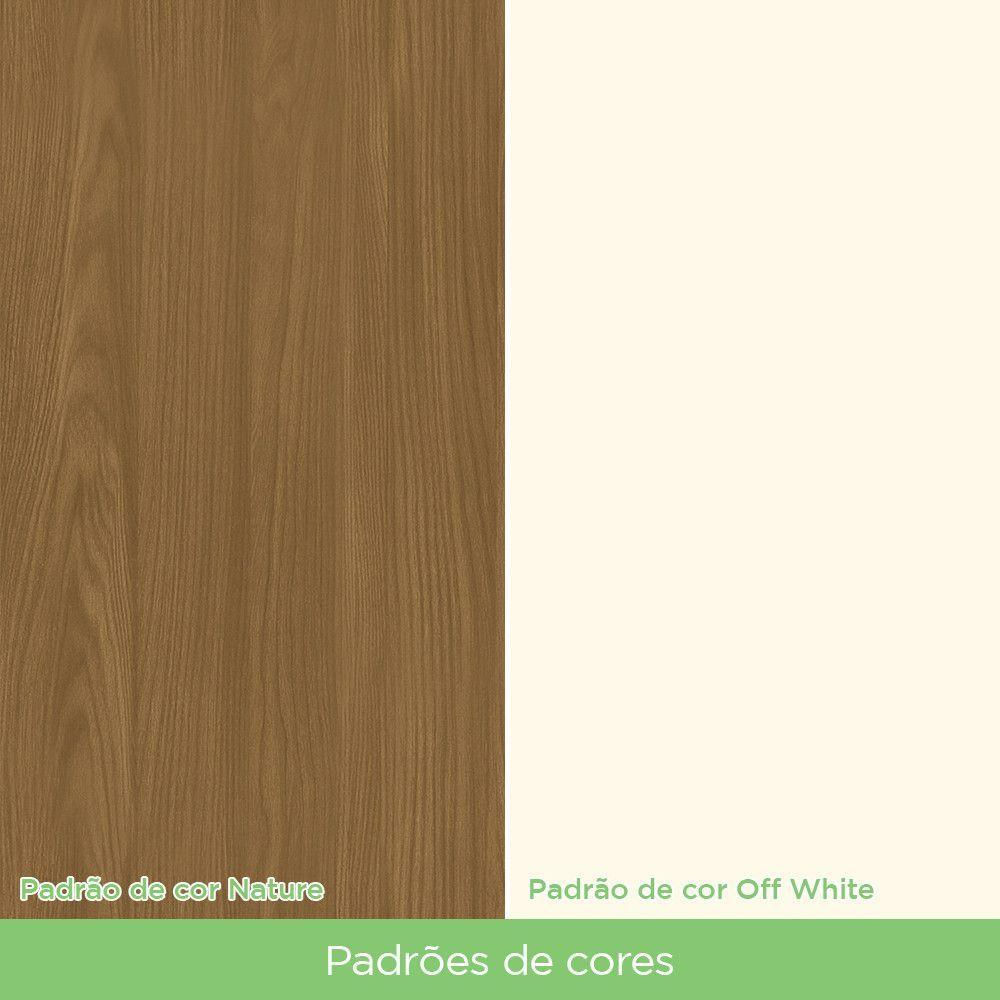 Conjunto Sala De Jantar Mesa 160 Cm Tampo Mdf 6 Cadeiras Nature Com Off White E Marrom Expresso