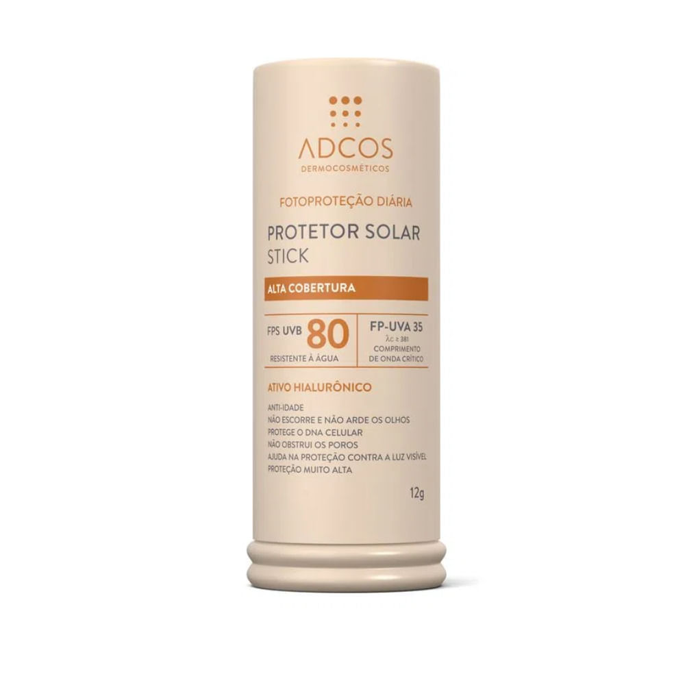 Adcos Protetor Solar Tonalizante Stick FPS80 Bronze 17g