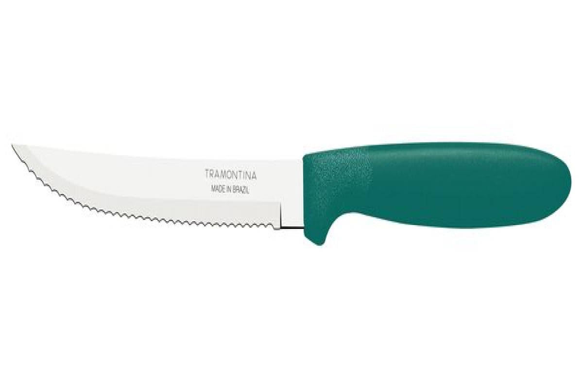 Faca Churrasco Inox 5" Ipanema Verde Esmeralda Tramontina