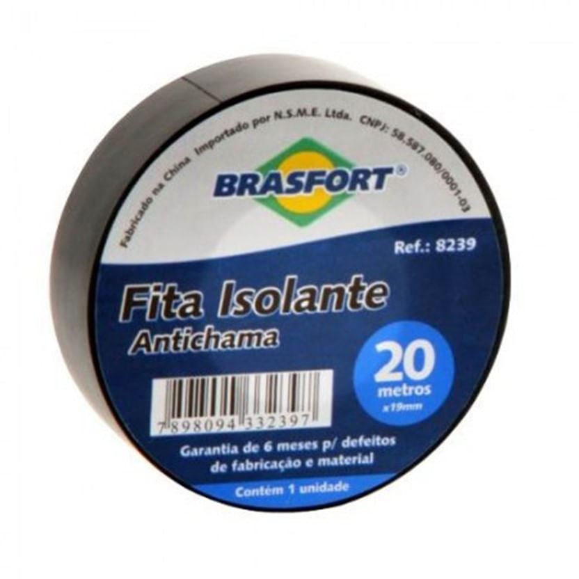 Fita Isolante Brasfort Antichamas 20 Metros