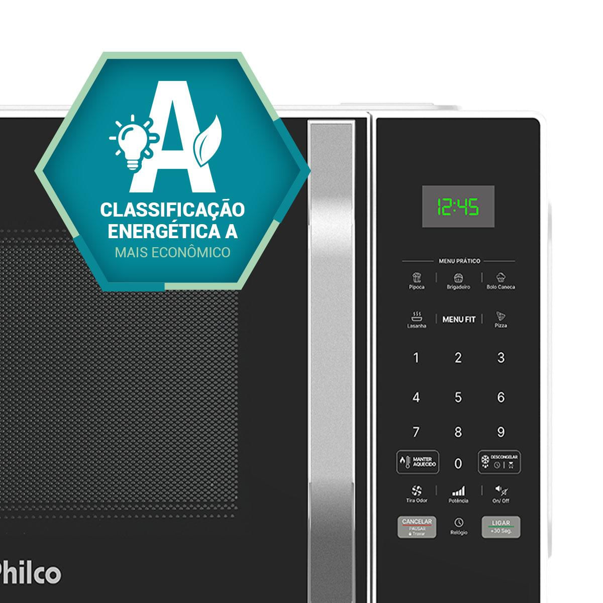 Micro-ondas 25L Philco Função Tira Odor 1100W PM27 220V