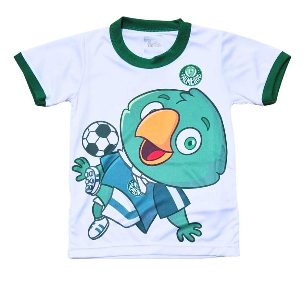 Camiseta Palmeiras Infantil Mascote Oficial Tam 1