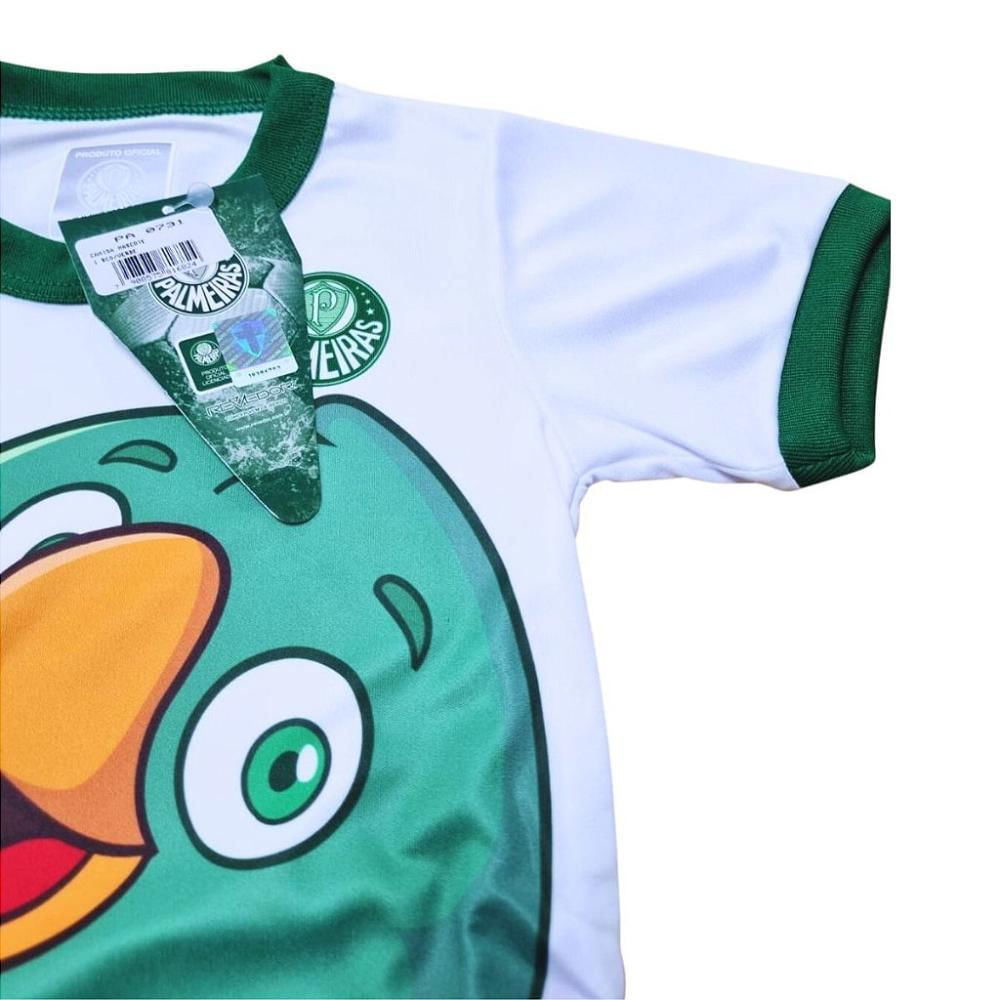 Camiseta Palmeiras Infantil Mascote Oficial Tam 1