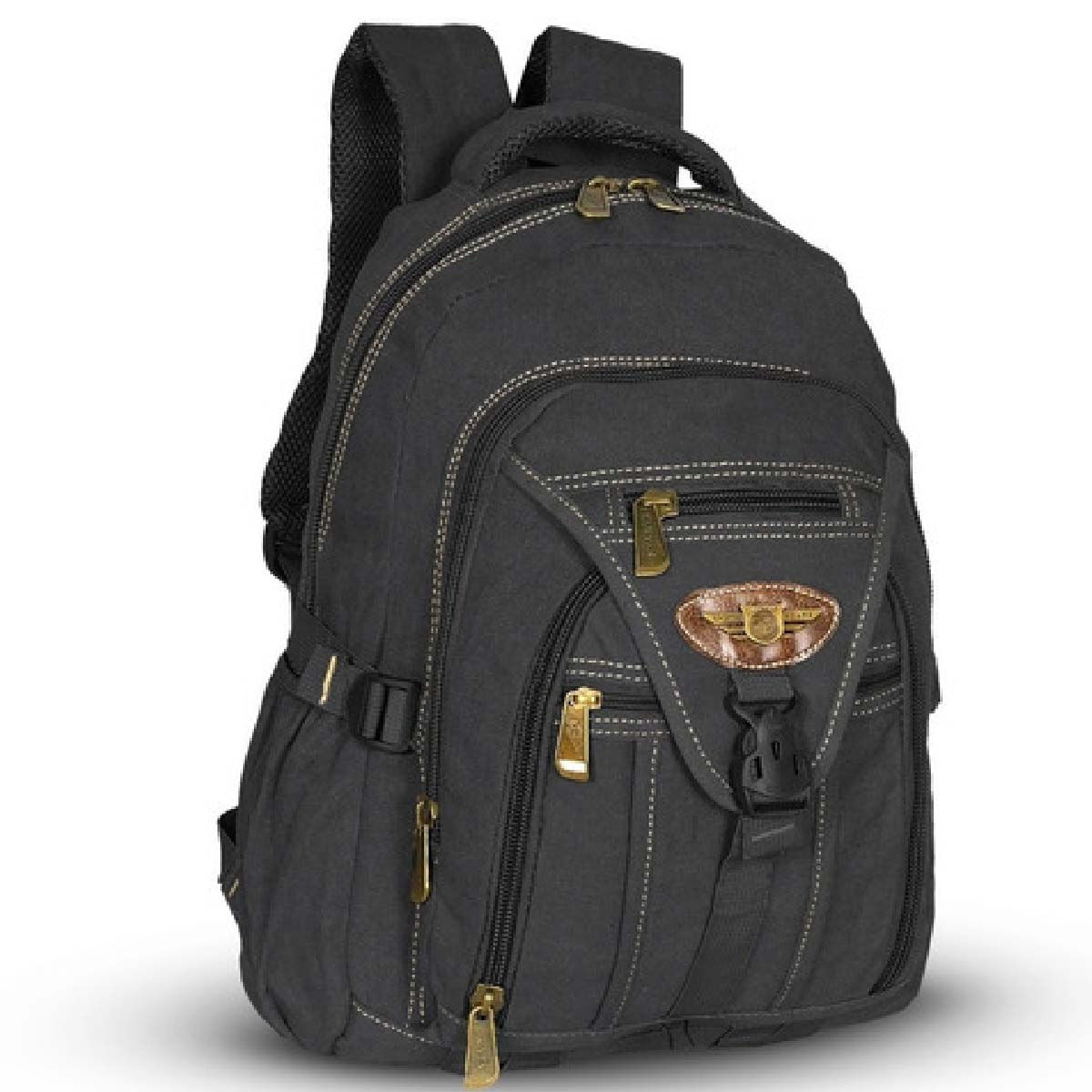 Mochila Lona Grande Ferramenta Esporte Kvn Ja9606 Preto