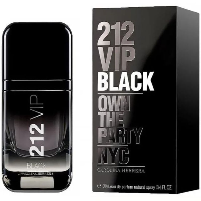 212 Vip Black Carolina Herrera Perfume Masculino Eau de Parfum 100ml Importado