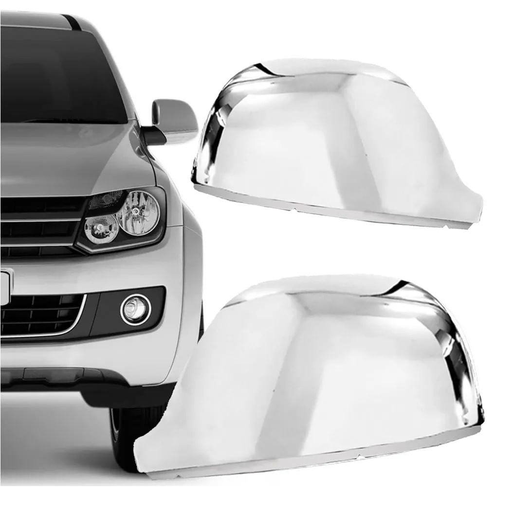 Aplique Cromado Capa Retrovisor Volkswagen Amarok 2010 à 2022 Par